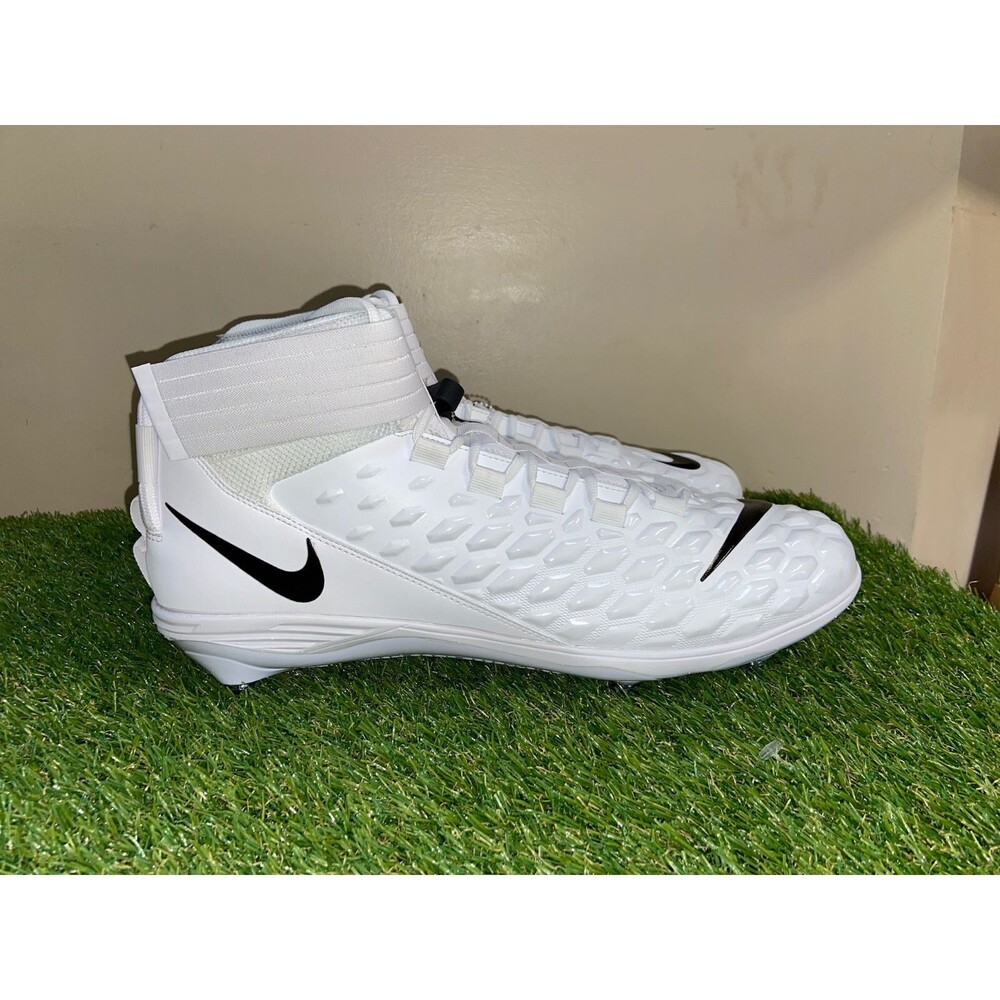 Men 14.5 Nike Force Savage Pro 2 Detachable Football Cleats White BV3981-100 NEW